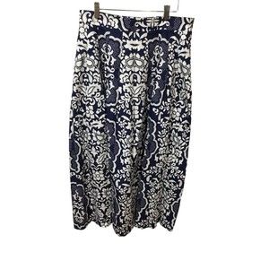 TALBOTS MODERN POPLIN FIT & FLARE SKIRT ARTISTIC FLORAL SKIRT NWT SIZE 12